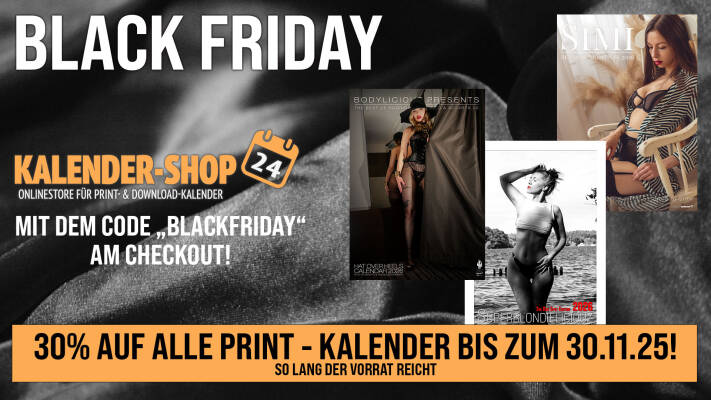 Black Friday Release: Alle vier Kalender 2026 ab heute erhältlich - Black Friday Release: Alle vier Kalender 2026 ab heute erhältlich – 30% auf alle Printkalender!