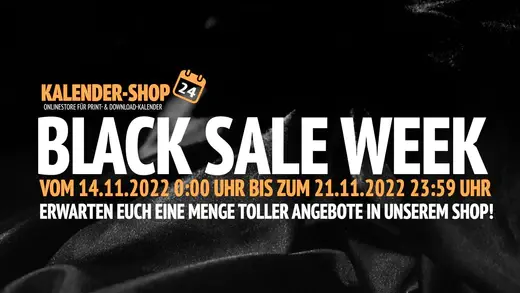 Black Sale Week im Kalender-Shop24.de - Black Sale Week im Kalender-Shop24.de